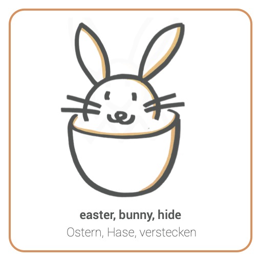 Easter Bunny hiding - Versteckter Osterhase